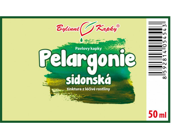PELARGONIE SIDONSKÁ kvapky (tinktúra) 50ml | Bylinné kapky