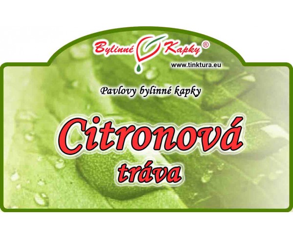 CITRÓNOVÁ TRÁVA kvapky (tinktúra) 50ml | Bylinné kapky