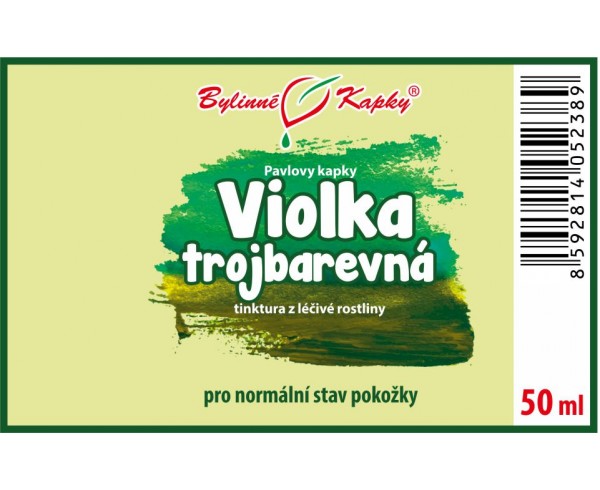 VIOLKA TROJFAREBNÁ TINKTÚRA 50ml | Bylinné kapky