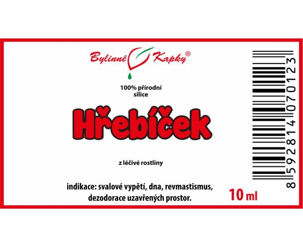 Klinček 100% prírodná silica 10ml | Bylinné kapky