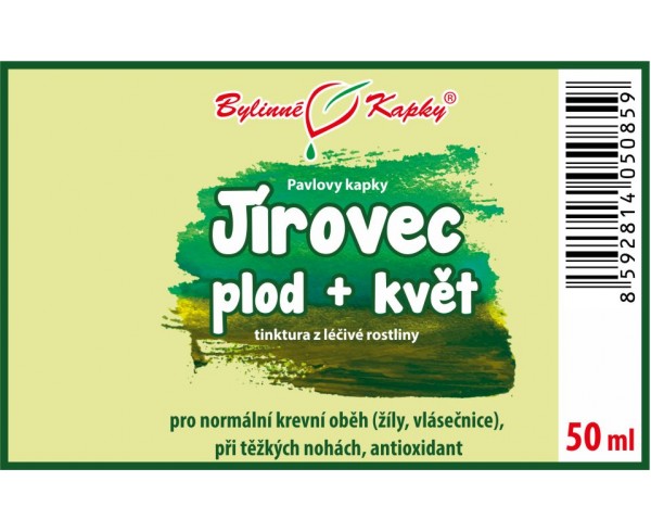 JÍROVEC plod a kvet kvapky (tinktúra) 50ml | Bylinné kapky