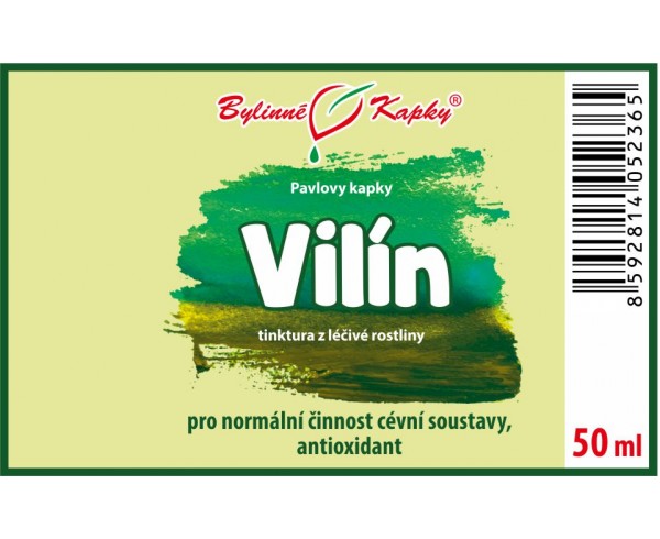 VILÍN kvapky (tinktúra) 50ml | Bylinné kapky