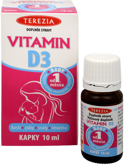 VITAMÍN D3 BABY kvapky 400 IU 10ml | Terézia