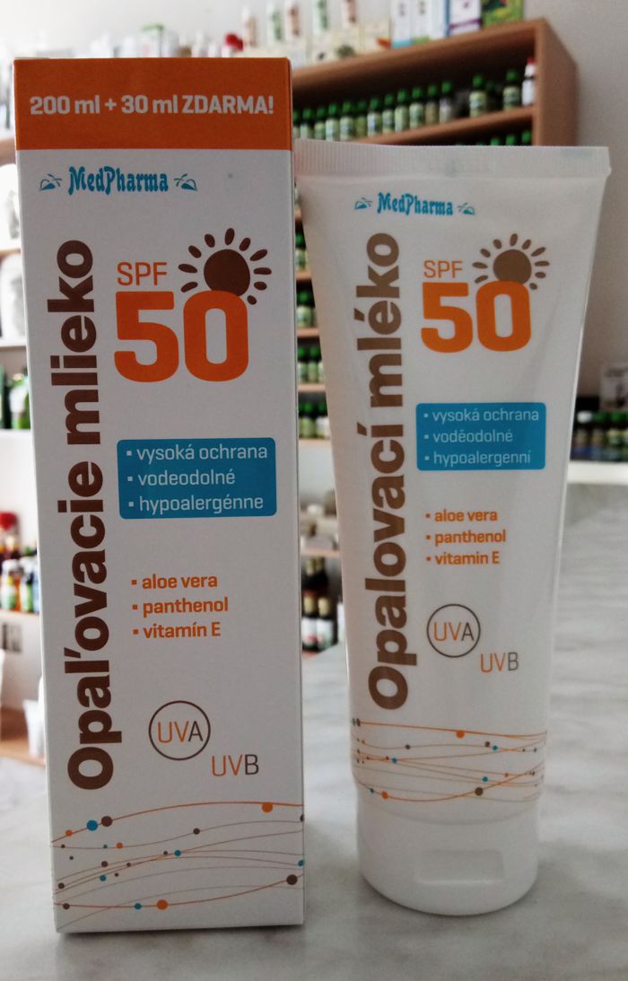 OPAĽOVACIE MLIEKO SPF 50 230ml | MedPharma