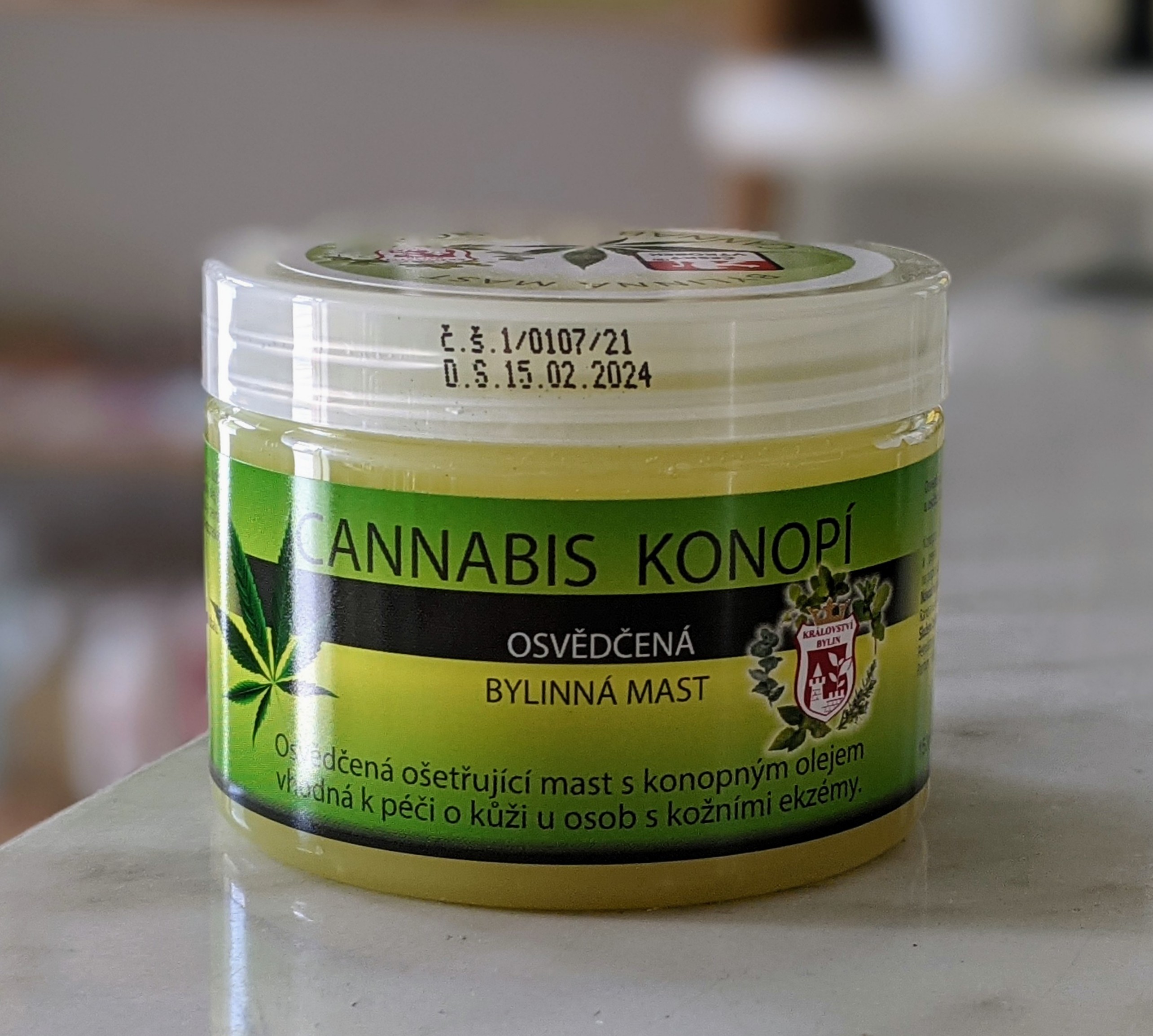 KONOPNÁ MAST S KONOPNÝM OLEJOM 150ml