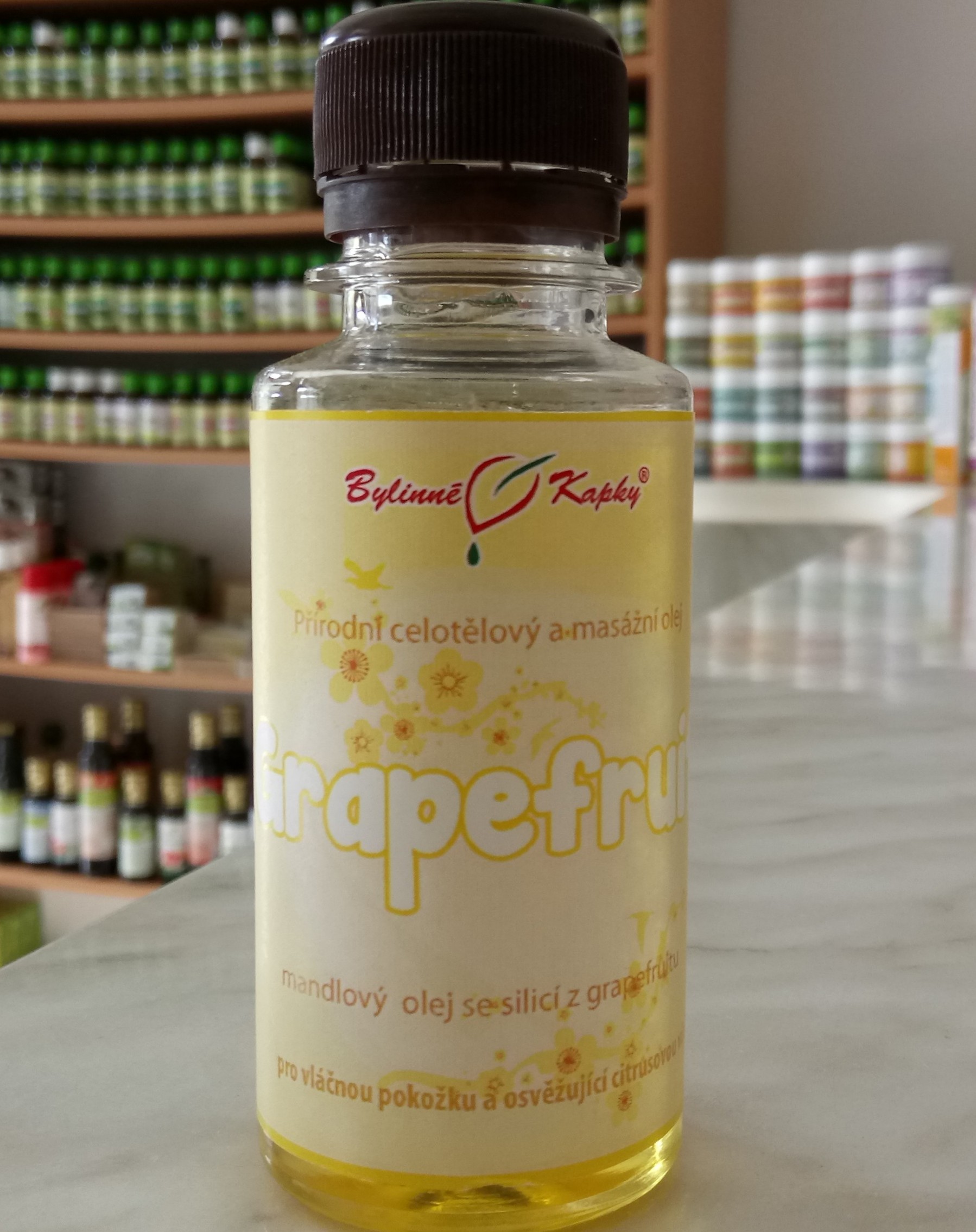 GRAPEFRUIT prírodný celotelový a masážny olej 100ml | Bylinné kapky