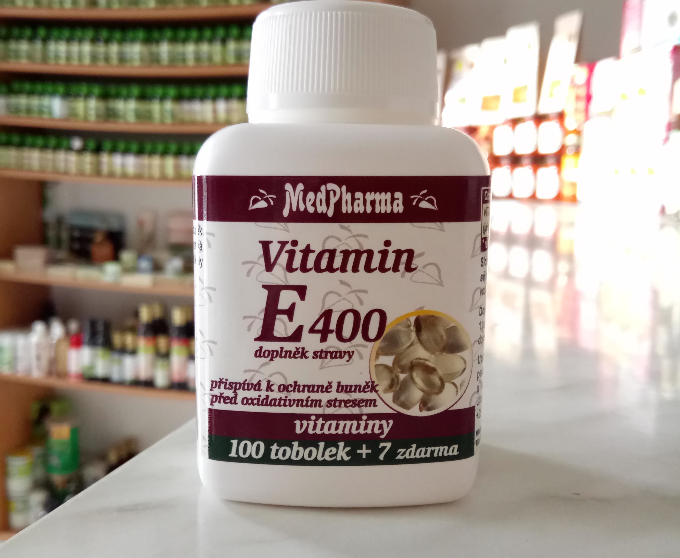 VITAMÍN E 400 107 tob | Medpharma