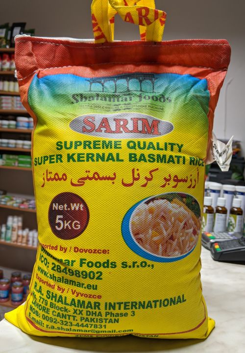 RYŽA BASMATI SUPER KERNAL SARIM 5KG