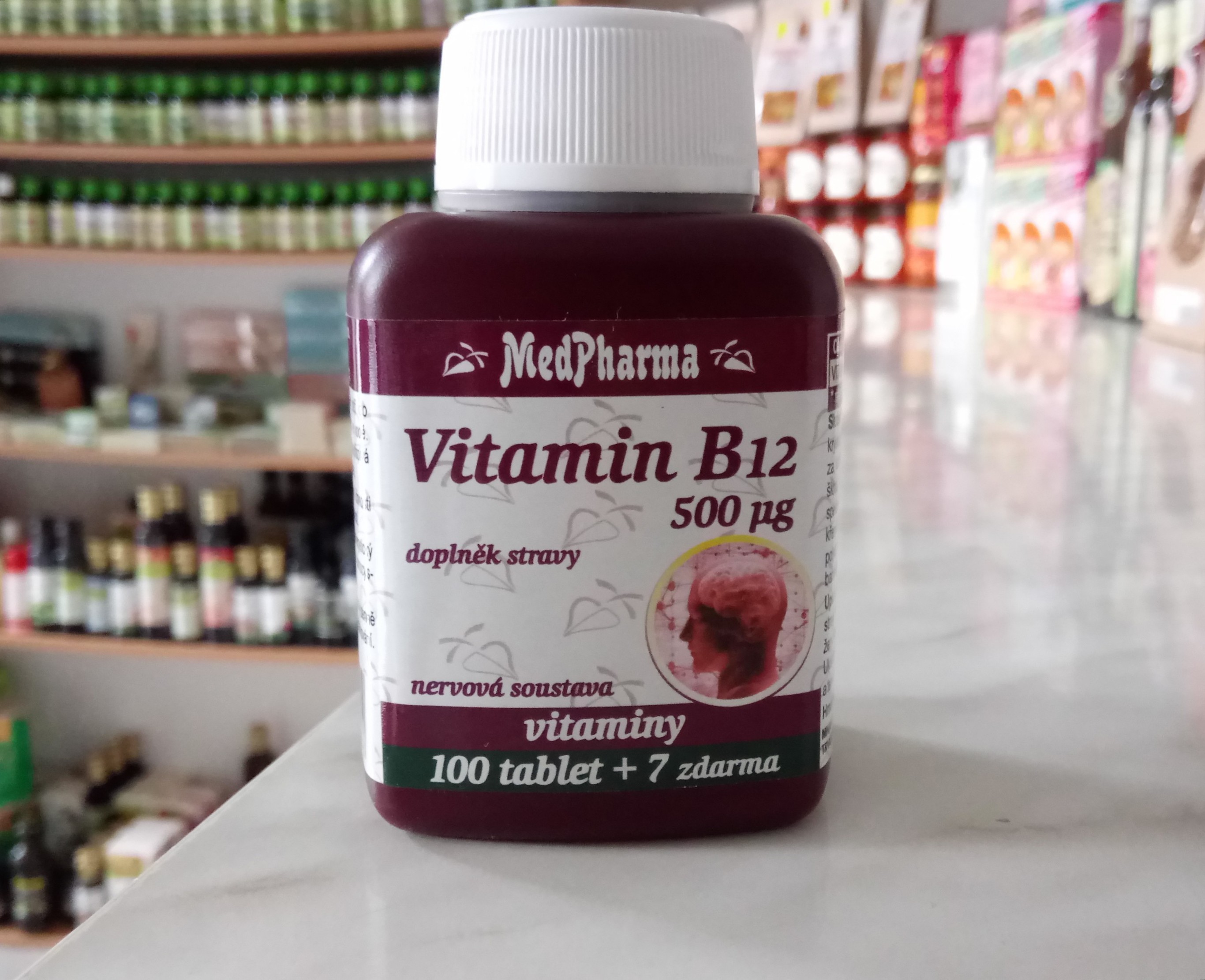 VITAMÍN B12 500 mg 107 tbl | Medpharma