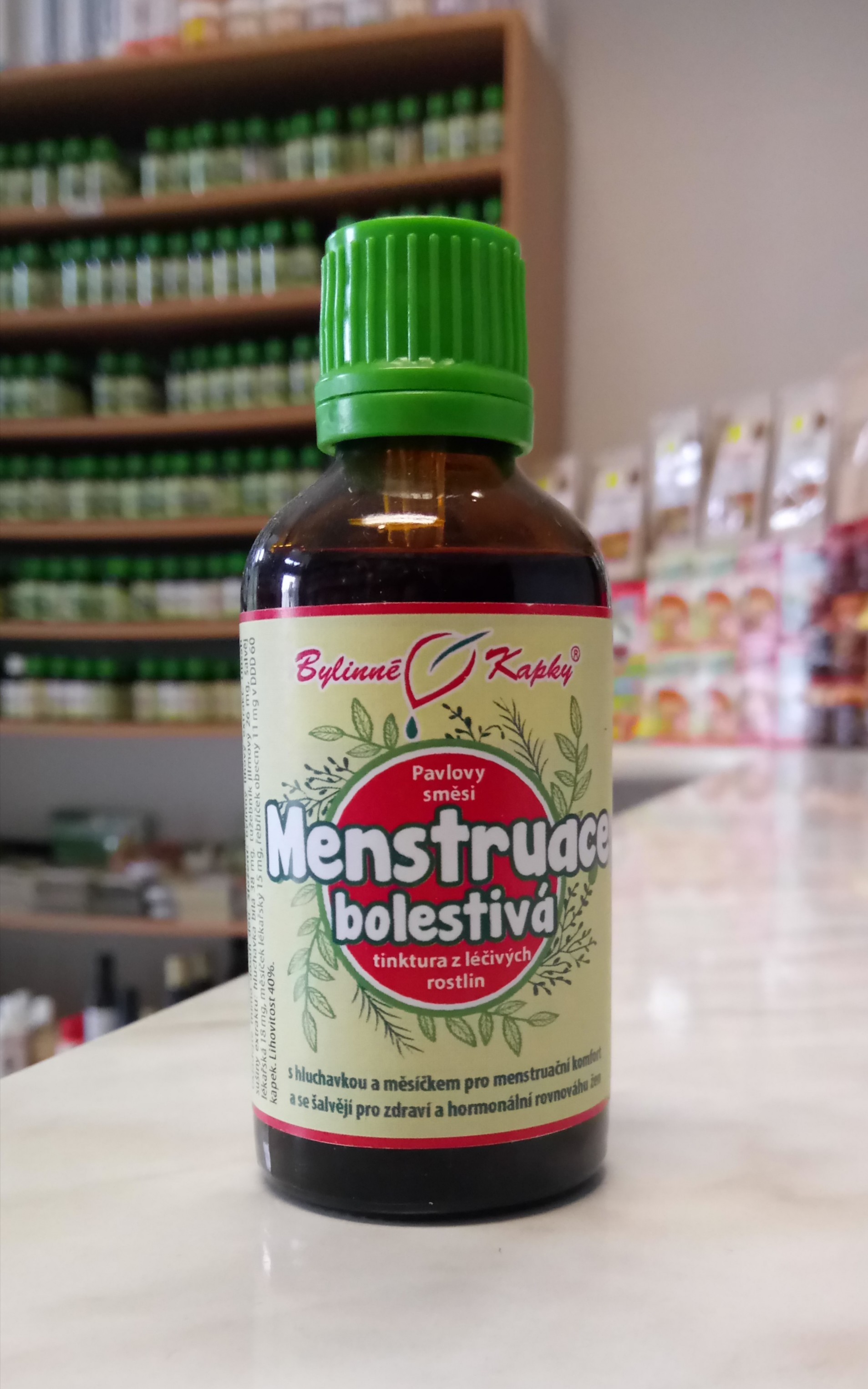 MENSTRUÁCIA BOLESTIVÁ kvapky (tinktúra) 50ml | Bylinné kapky