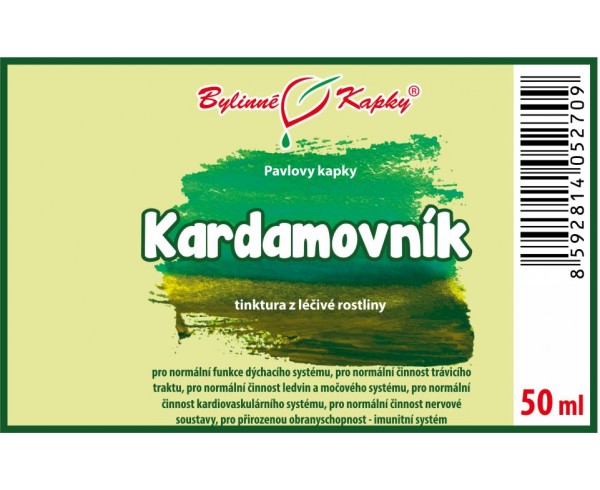 KARDAMOVNÍK kvapky (tinktúra) 50ml | Bylinné kapky