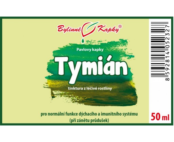 TYMIÁN kvapky (tinktúra) 50ml | Bylinné kapky