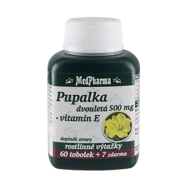 PUPALKA DVOJROČNÁ 500 MG + VITAMÍN E - 67 TOB. | MEDPHARMA
