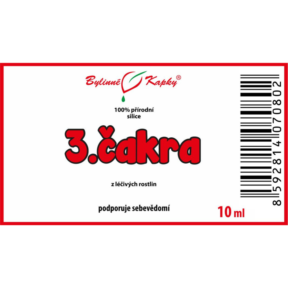 3.čakra - 100% prírodná silica - zmes olejov 10 ml | Bylinné kapky