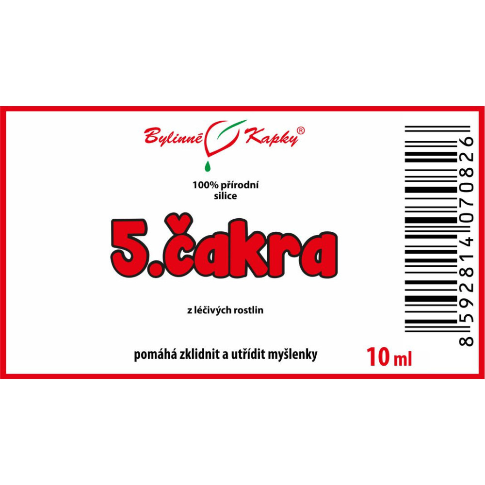 5.čakra - 100% prírodná silica - zmes olejov 10 ml | Bylinné kapky