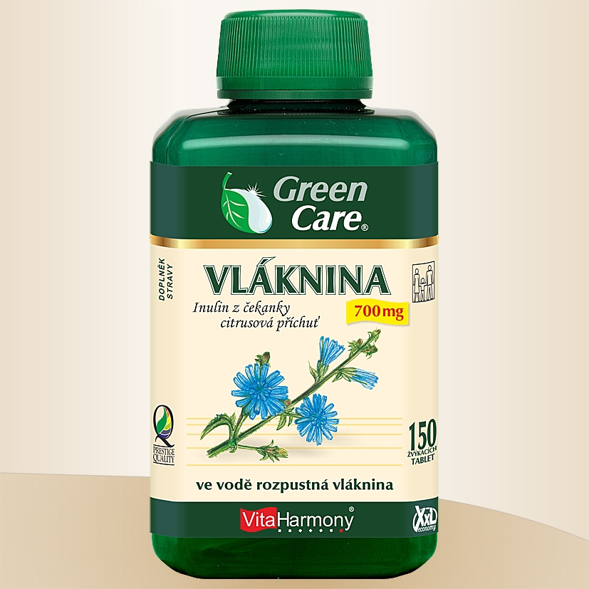 VLÁKNINA - INULÍN Z ČAKANKY 700 MG - XXL 150 ŽVÝKACÍCH TBL. | Vitaharmony