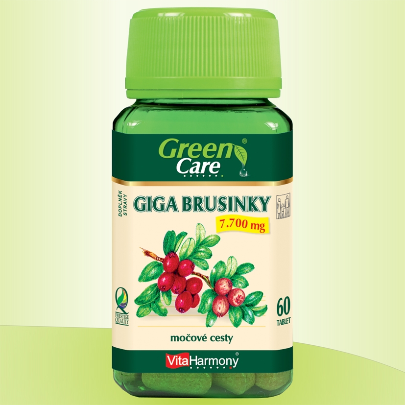 GIGA BRUSINKY 7.700 MG - PRE ZDRAVIE MOČOVÝCH CEST - 60 TBL. | Vitaharmony