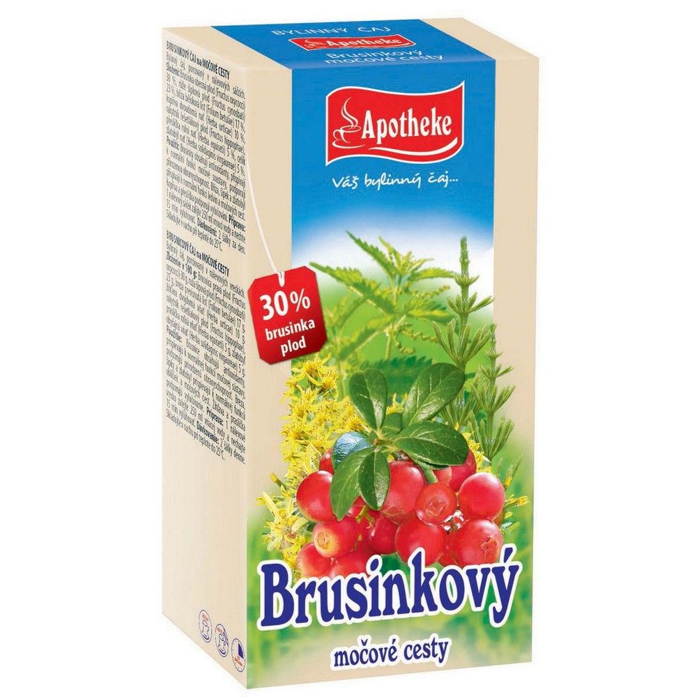 Apotheke Brusnicový čaj 20x1,5g 30% brusnice plodu