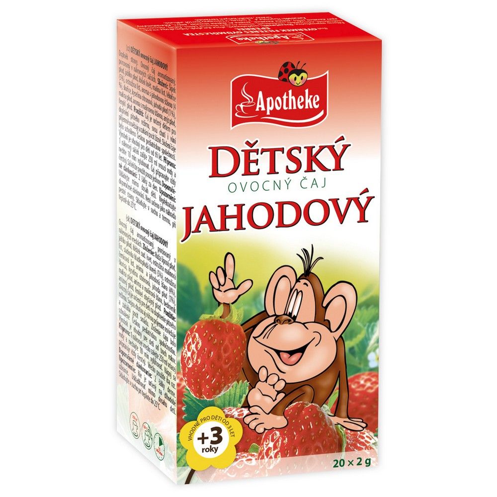Apotheke Detský čaj jahodový 20x2g ns opice
