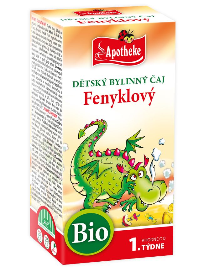 Apotheke Detský čaj bio feniklový 20x1,5g