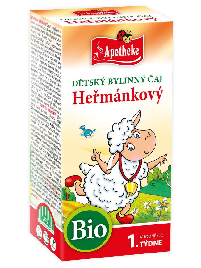 Apotheke Detský čaj bio harmančekový 20x1, 5g 1T + ovce