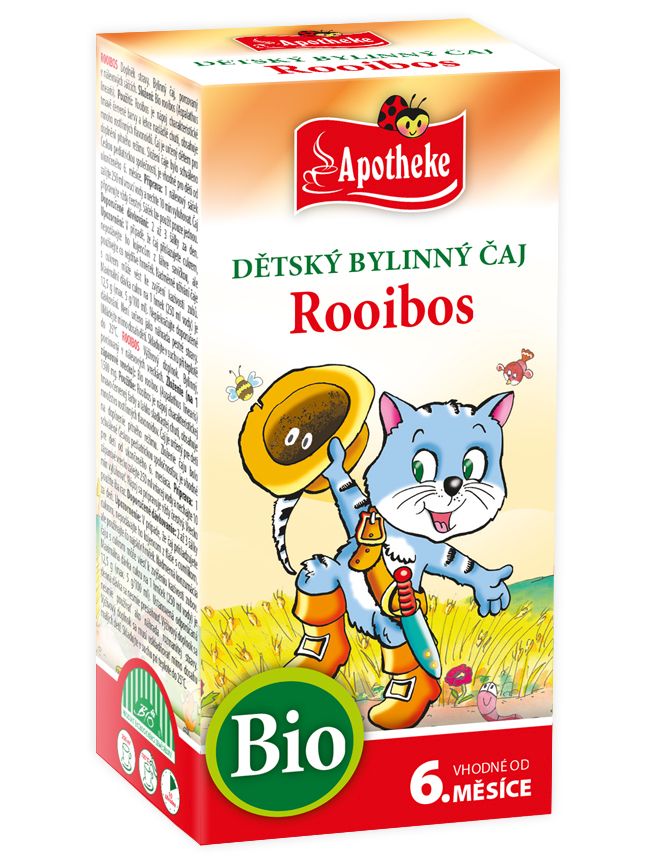 Apotheke Detský čaj bio rooibos 20x1, 5g 6M + kocúr