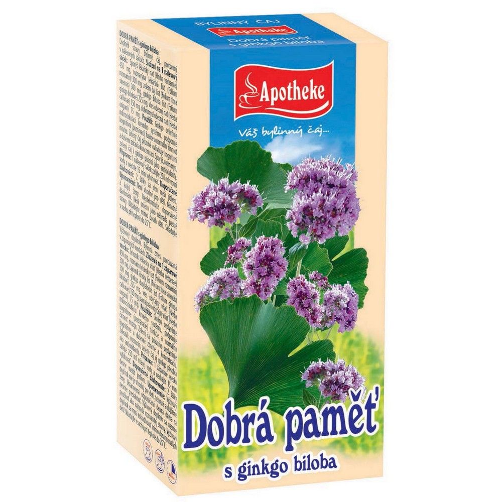 Apotheke Dobrá pamäť s ginkgo bilobou čaj 20x1,5g