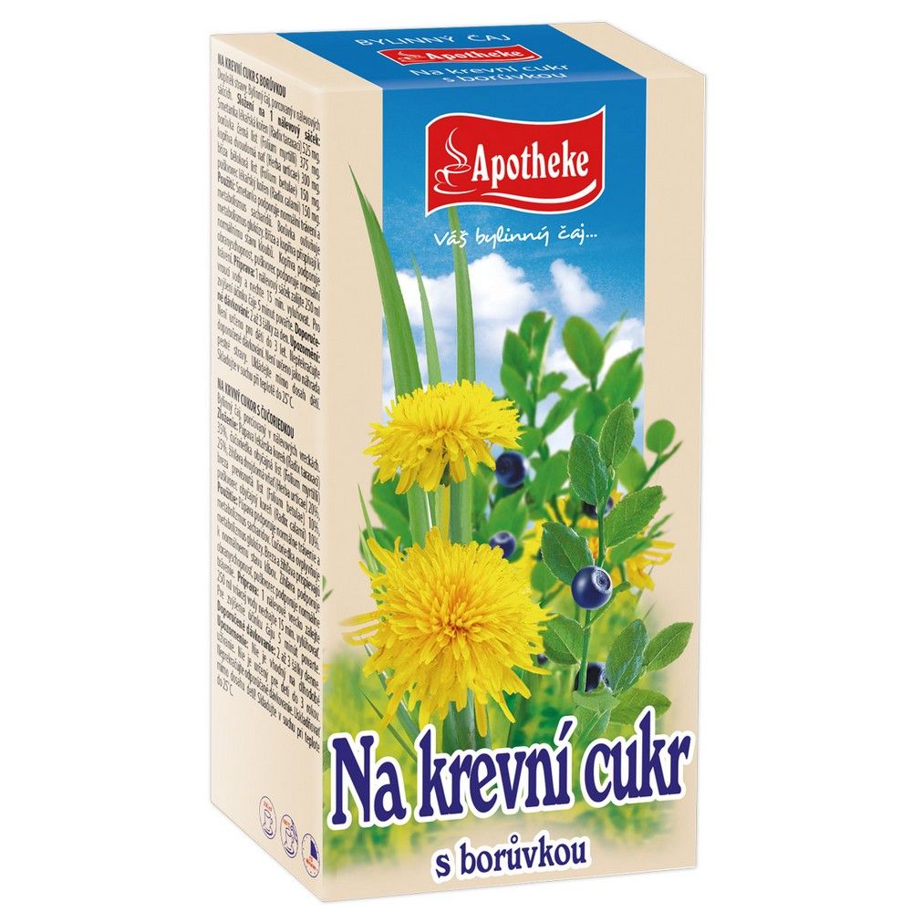 Apotheke Na krvný cukor 20x1,5g skôr Dia čaj s čučoriedkou