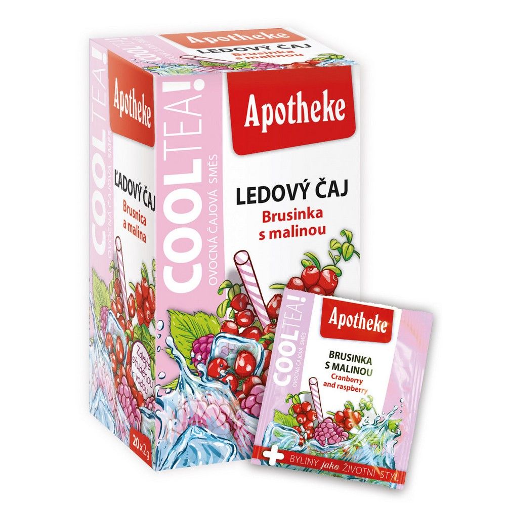 Apotheke COOL Brusnica s malinou 20x2g ľadový čaj