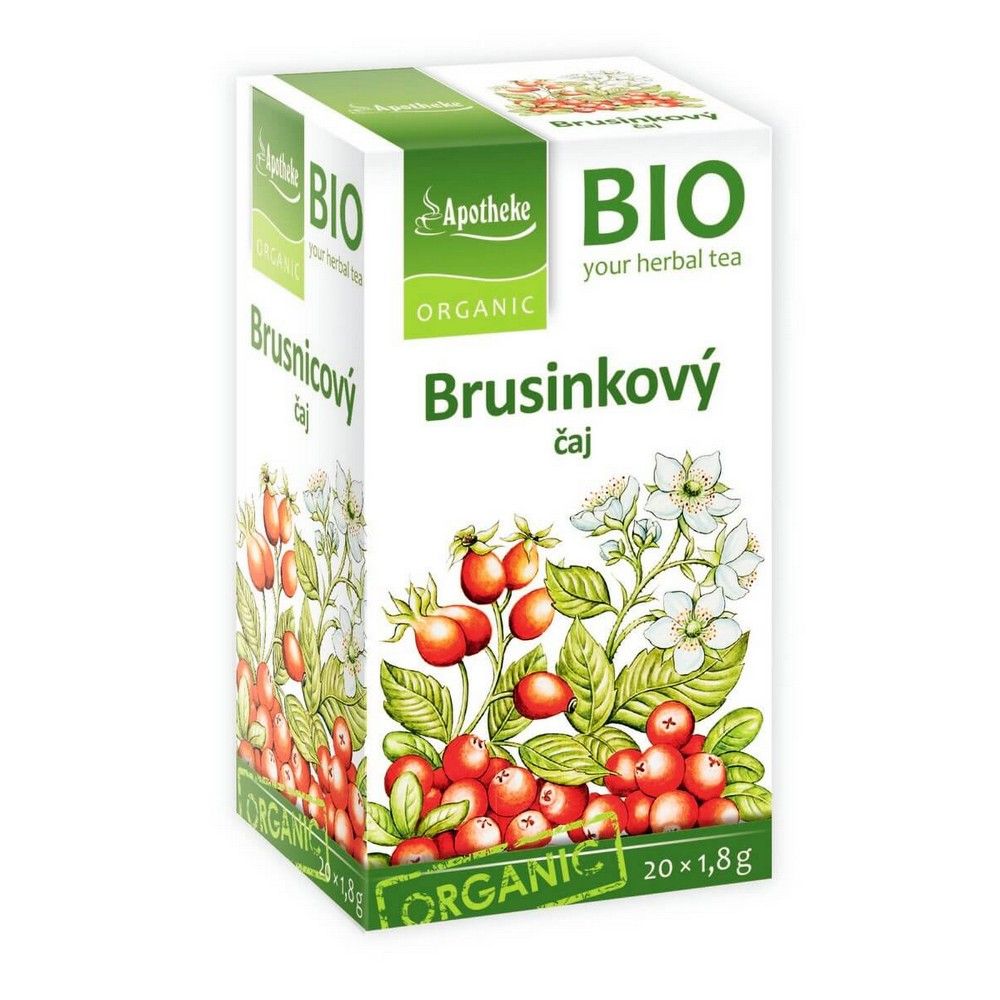 Apotheke BIO Brusnicový čaj 20x1, 8g brusnica plod 20%