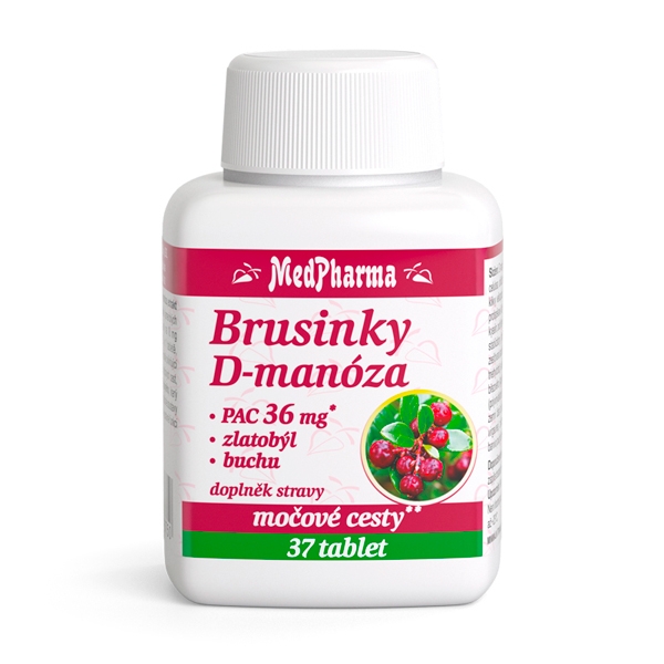 Medpharma Brusnice D-manóza 37 tabliet