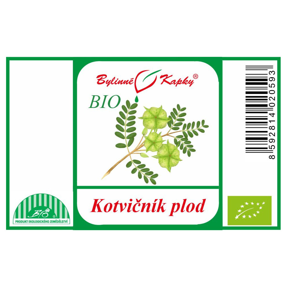 KOTVIČNÍK plod BIO kvapky (tinktúra) 50 ml | Bylinné kapky