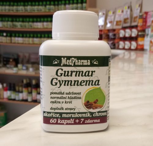 GURMAR GYMNEMA škorica, morušovník, chróm 67 kps | Medpharma