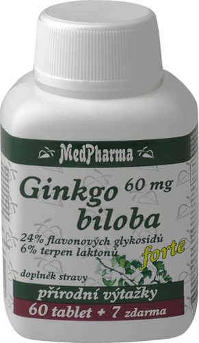 GINKGO BILOBA 60 MG - FORTE - 67 TBL. | MEDPHARMA