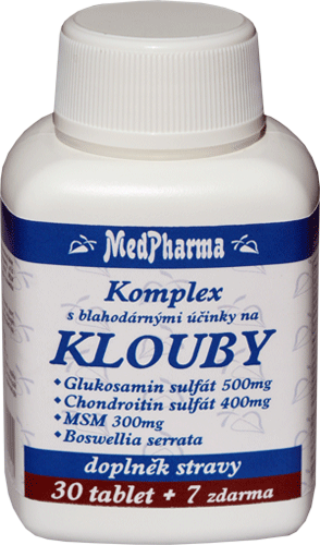 GLUKOSAMIN + CHONDROITIN + MSM (KĹBY) - 37 TBL. | MEDPHARMA