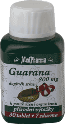 GUARANA 800mg 37 tabl. | MEDPHARMA