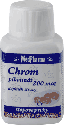 CHRÓM PIKOLINÁT 200 µG - 37 TOB. | MEDPHARMA