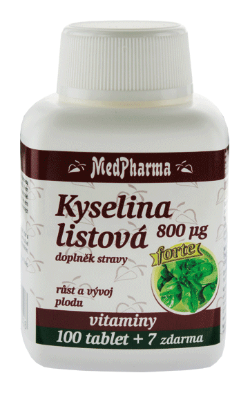 KYSELINA LISTOVÁ 800 µG - FORTE 107 TBL. | MEDPHARMA