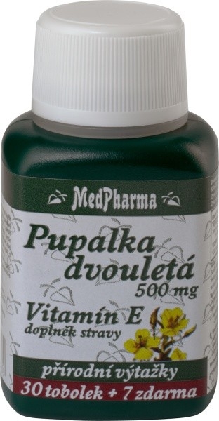 PUPALKA DVOJROČNÁ 500 MG + VITAMÍN E - 37 TOB. | MEDPHARMA