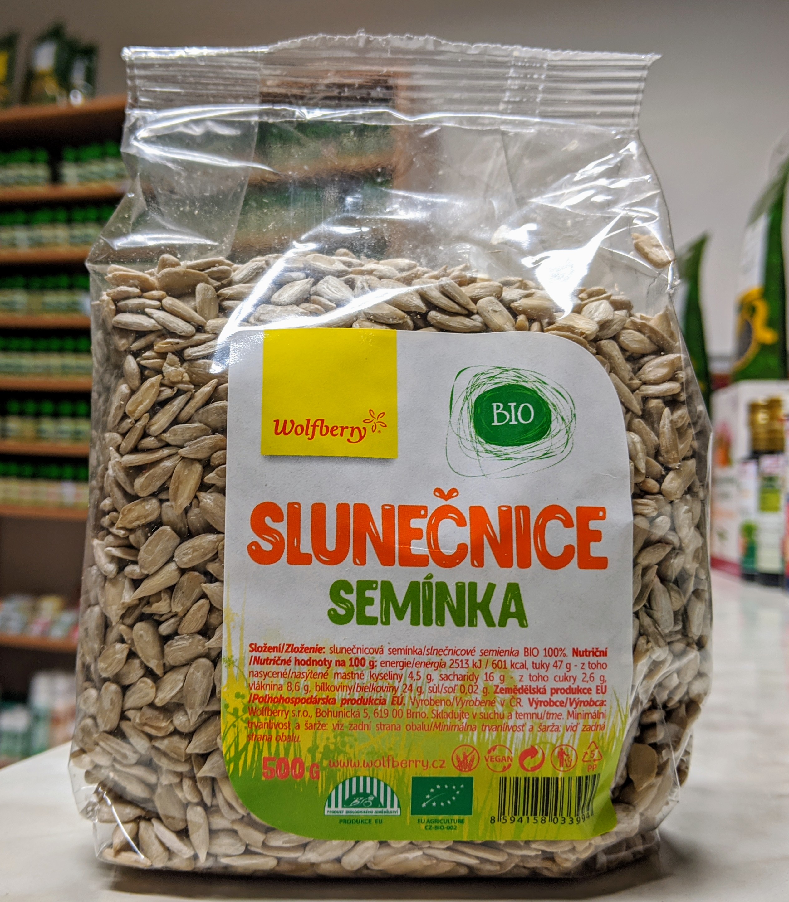 SLNEČNICA SEMIENKA BIO 500g | Wolfsberry