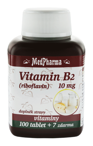 VITAMÍN B2 (RIBOFLAVIN) 107 tabliet | MEDPHARMA