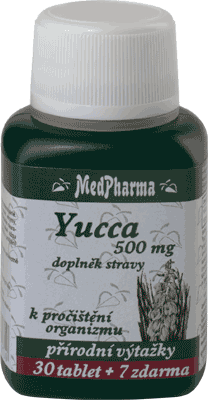 YUCCA 500 mg - 37 TBL. | MEDPHARMA