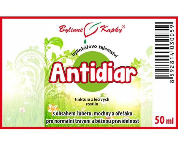 ANTIDIAR kvapky (tinktúra) 50ml | Bylinné kapky