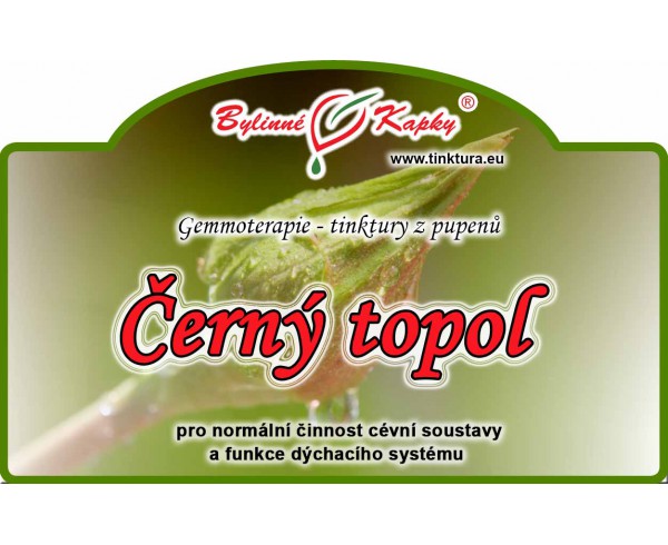 ČIERNY TOPOL púčiky 50 ml gemmoterapie | Bylinné kapky