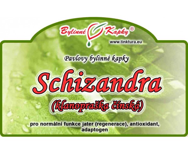 SCHIZANDRA (KLANOPRAŠKA) kvapky (tinktúra) 50 ml | Bylinné kapky