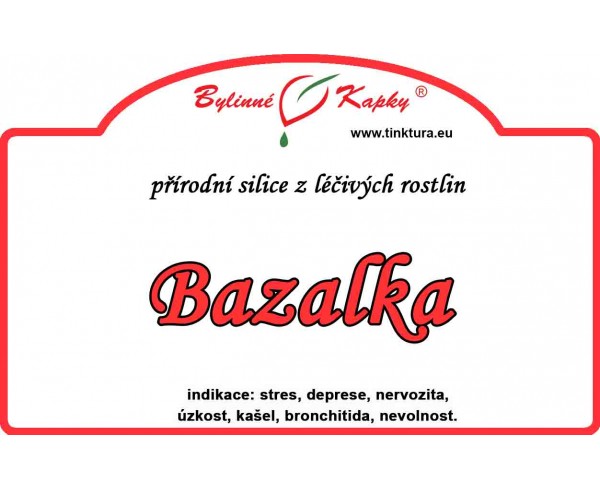 Bazalka 100% prírodná silica - esenciálny (éterický) olej 10 ml | Bylinné kapky