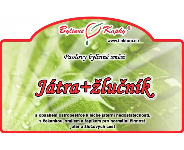 Pečeň a žlčník kvapky (tinktúra) 50ml | Bylinné kapky