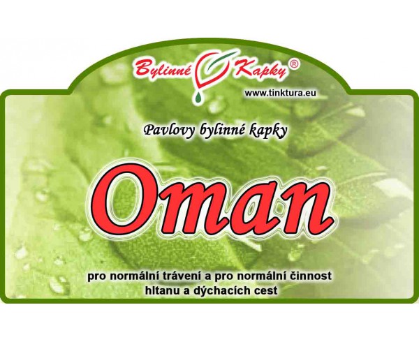 OMAN kvapky (tinktúra) 50ml | Bylinné kapky