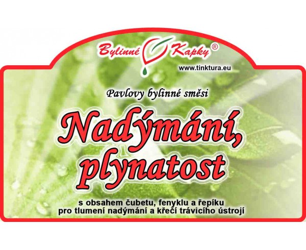 NADÝMANIE PLYNATOSŤ kvapky (tinktúra) 50ml | Bylinné kapky