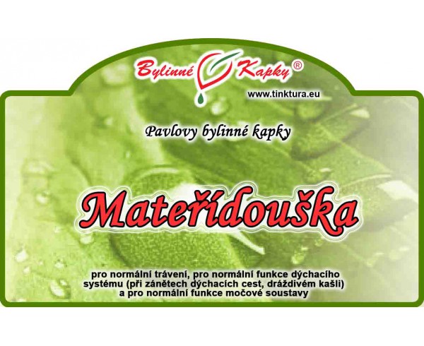 MATERÍDÚŠKA kvapky (tinktúra) 50ml | Bylinné kapky